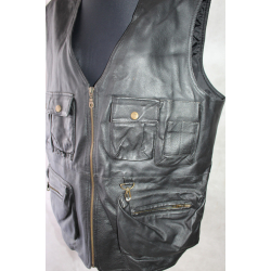 KAMIZELKA MOTOCYKLOWA SKÓRA CASUAL rozm. 54